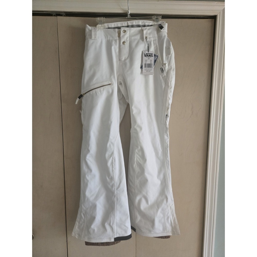 Vans Downing Lydon Fit Snowboard Ski Pants White‎ NWT Vansguard 10K Medium